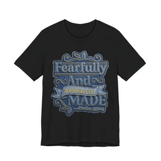 Fearfully And Wonderfully Made T-Shirt — Inspirational Christian Tee