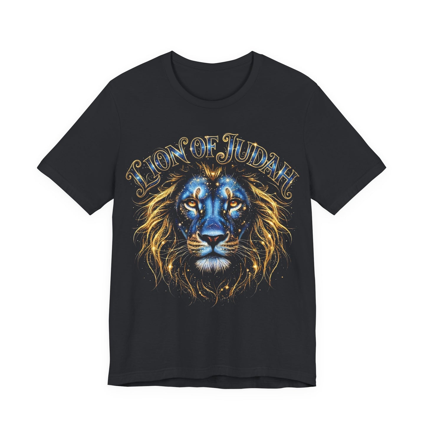 Lion of Judah T‑Shirt — Regal Blue Lion Faith Graphic Tee