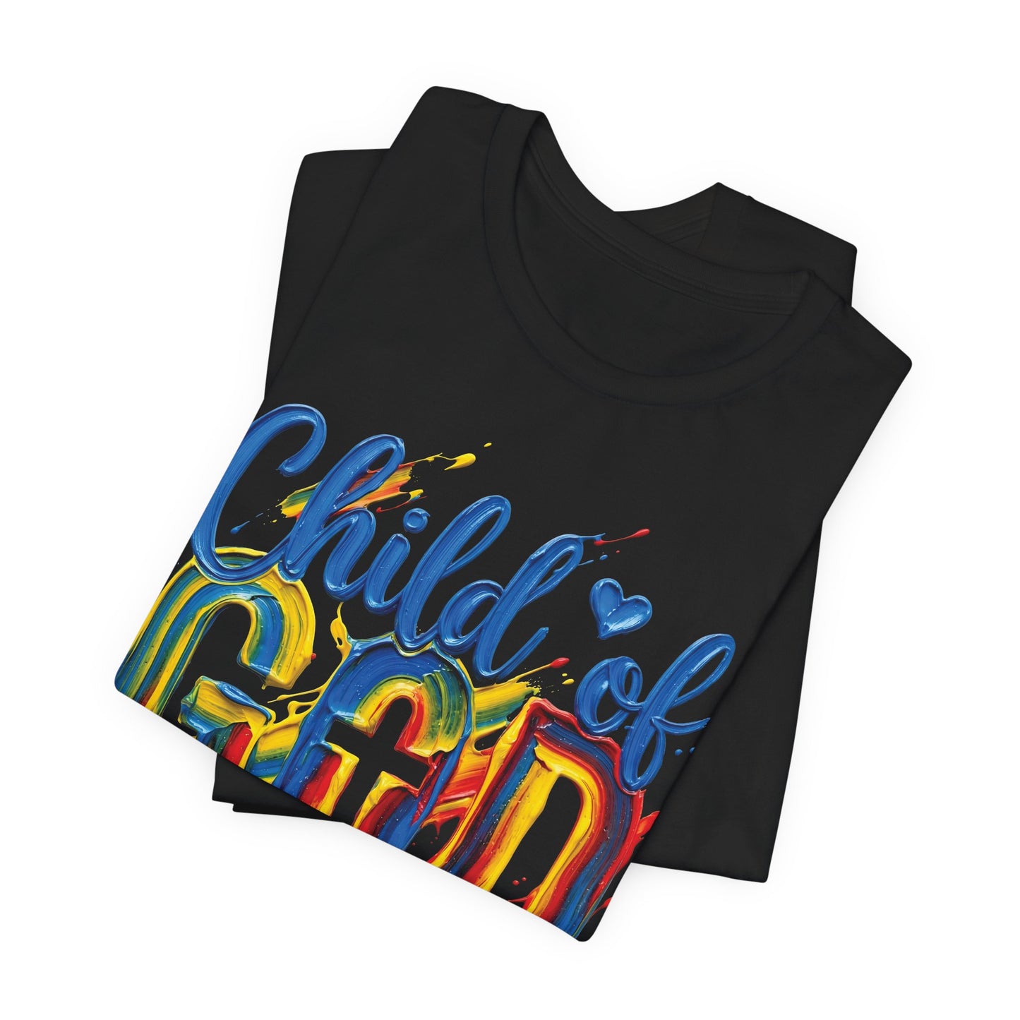 Child of God T-Shirt — Colorful Faith Graphic Tee (2 Cor 5:17)