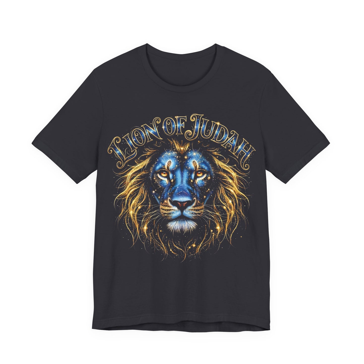 Lion of Judah T‑Shirt — Regal Blue Lion Faith Graphic Tee