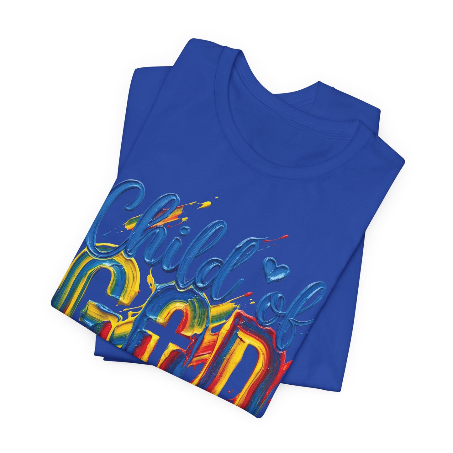 Child of God T-Shirt — Colorful Faith Graphic Tee (2 Cor 5:17)