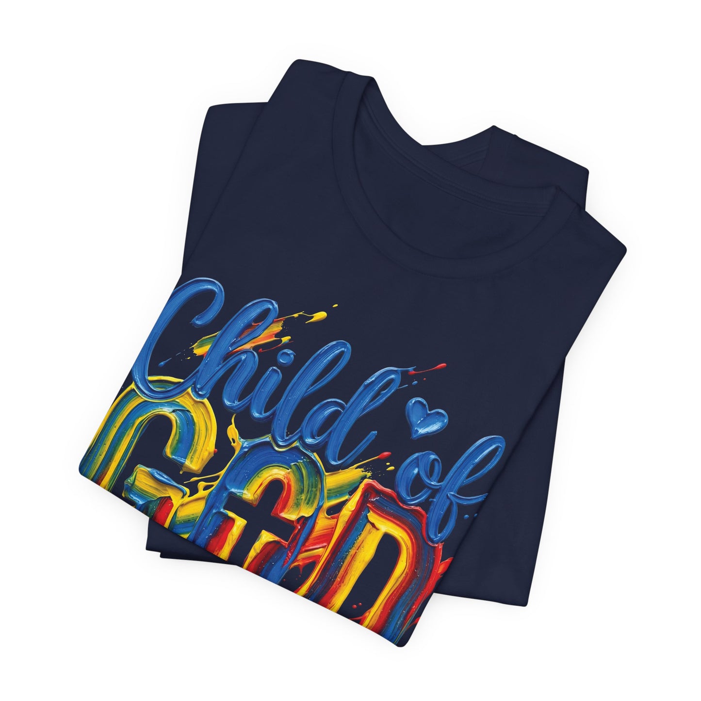Child of God T-Shirt — Colorful Faith Graphic Tee (2 Cor 5:17)