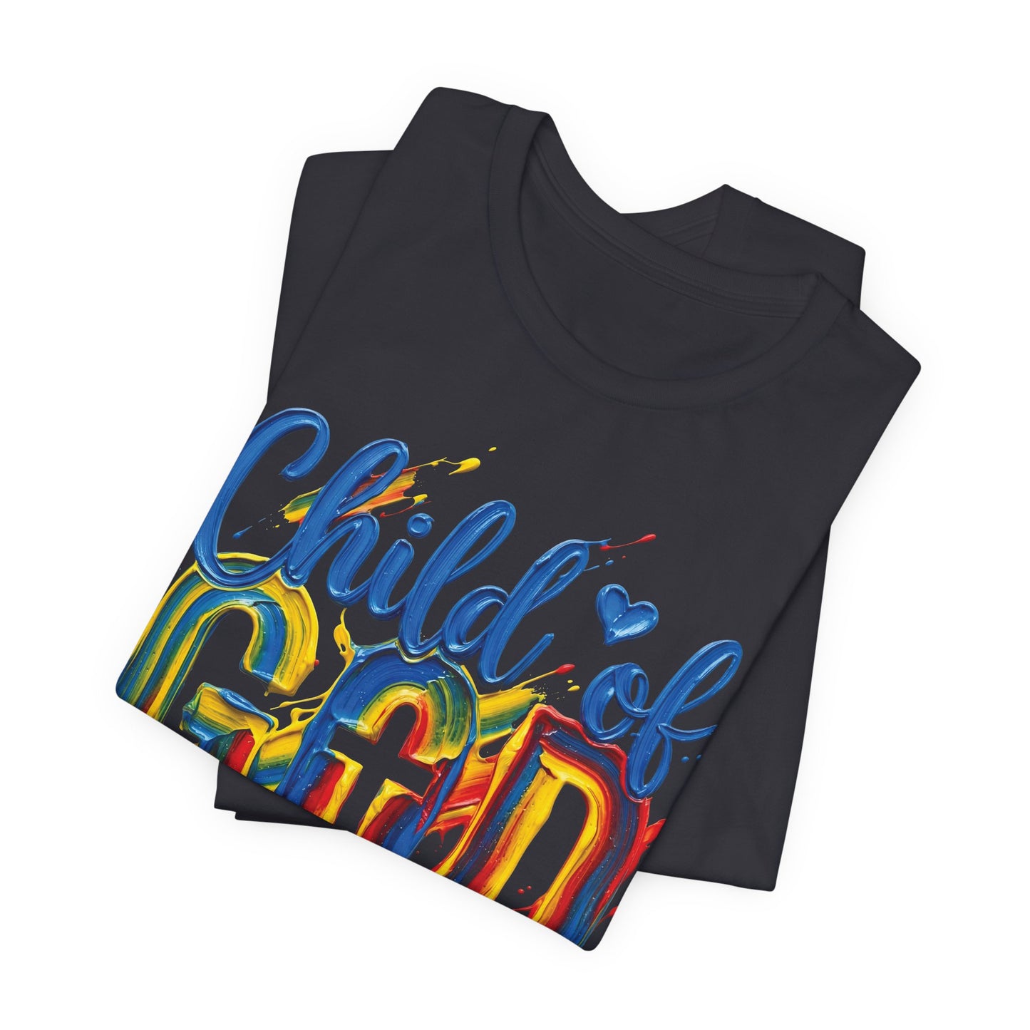 Child of God T-Shirt — Colorful Faith Graphic Tee (2 Cor 5:17)