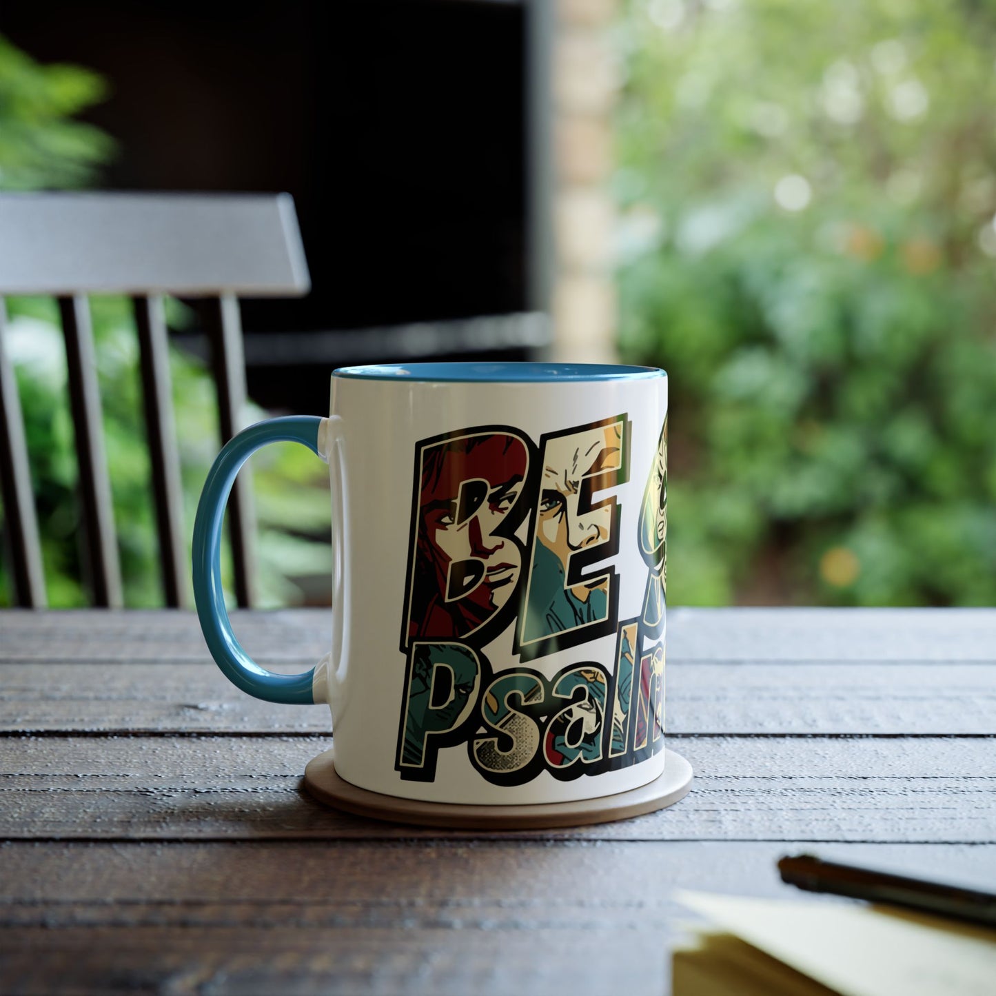Be Still - Psalm 46:10 Two-Tone Coffee Mug — Inspirational Religious Scripture Gift (11oz)