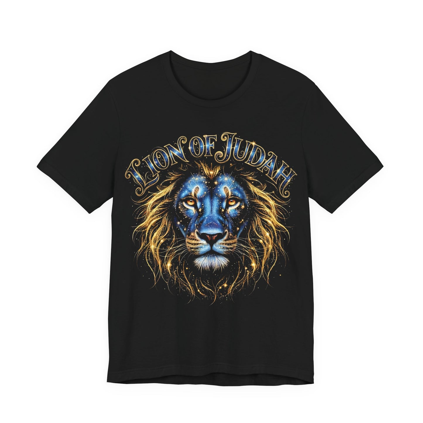 Lion of Judah T‑Shirt — Regal Blue Lion Faith Graphic Tee