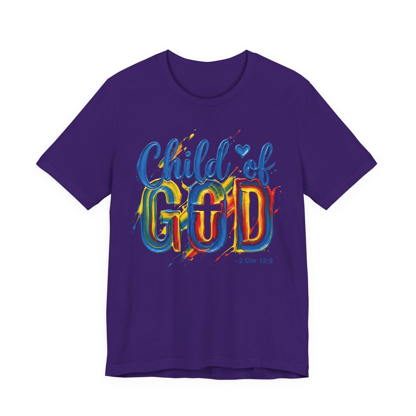Child of God T-Shirt — Colorful Faith Graphic Tee (2 Cor 5:17)