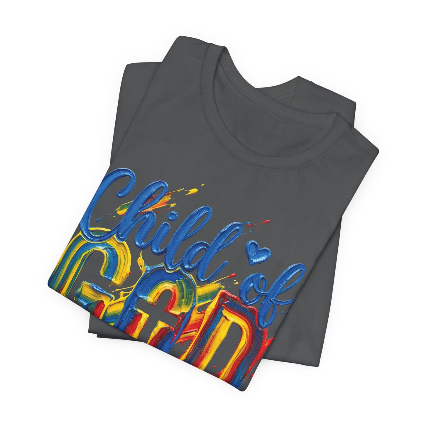 Child of God T-Shirt — Colorful Faith Graphic Tee (2 Cor 5:17)