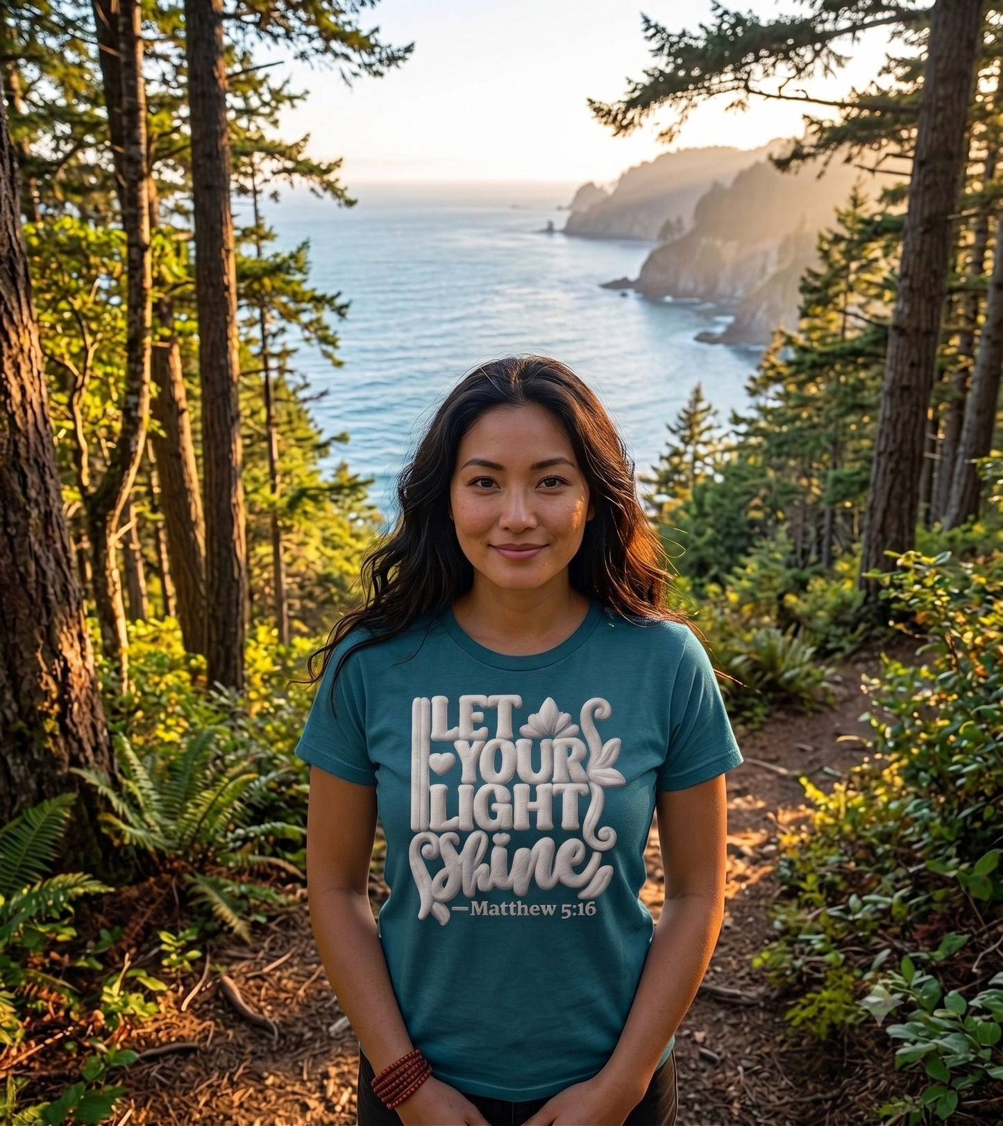 Let Your Light Shine Tee — Matthew 5:16 Inspirational Christian T-Shirt