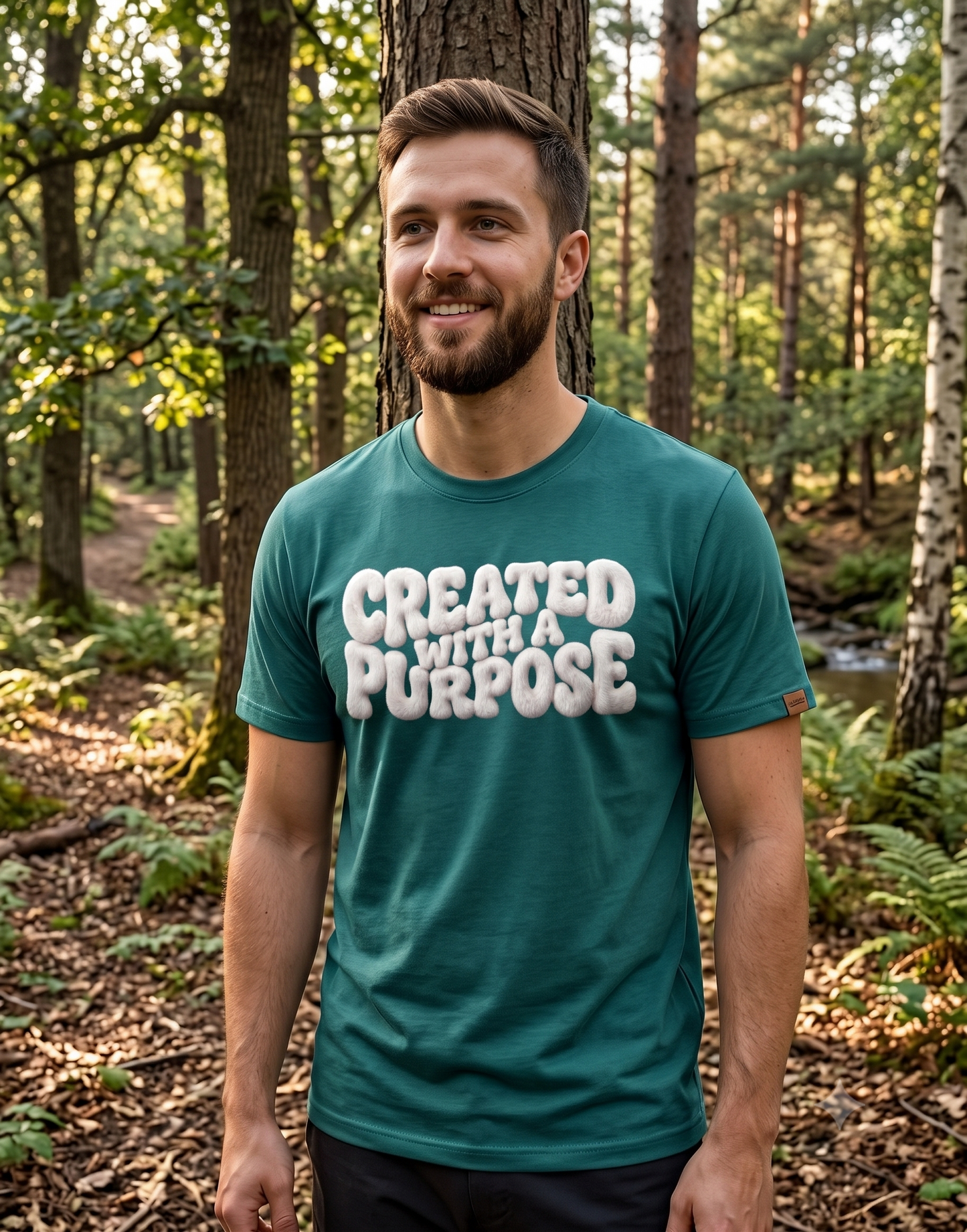 Created With A Purpose T-Shirt — Inspirational Christian Tee